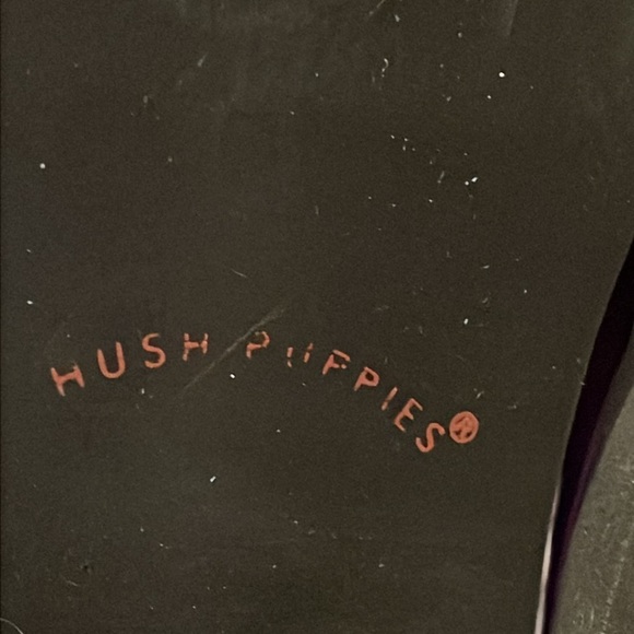 Hush Puppies Suede/ Leather heeled Loafer In Purple Size 10W - Picture 10 of 10